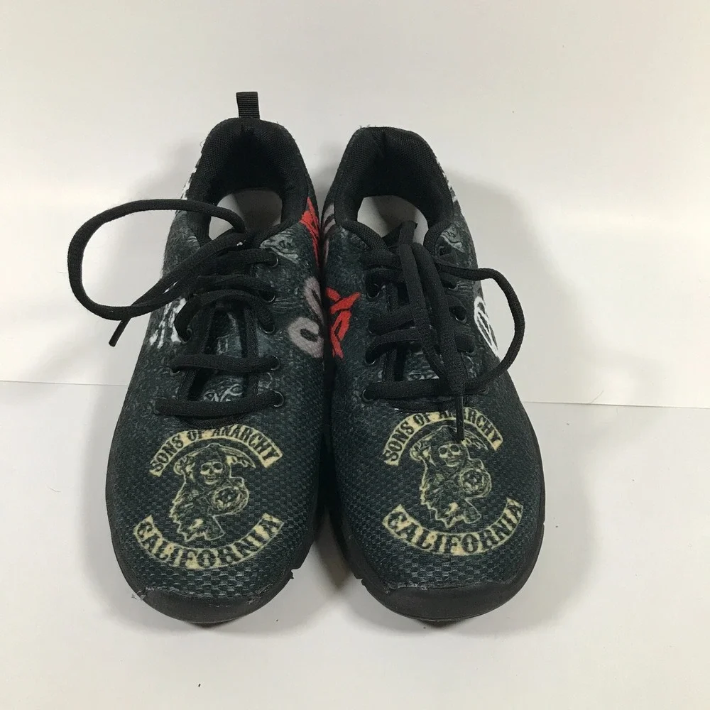 Sons of Anarchy California Lace Up Shoes Men 7.5 Women 10‎ Sneakers Casual